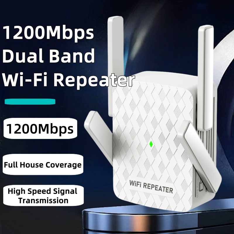 Home Security Bundle - 5Ghz واي فاي مكرر 1200Mbps راوتر