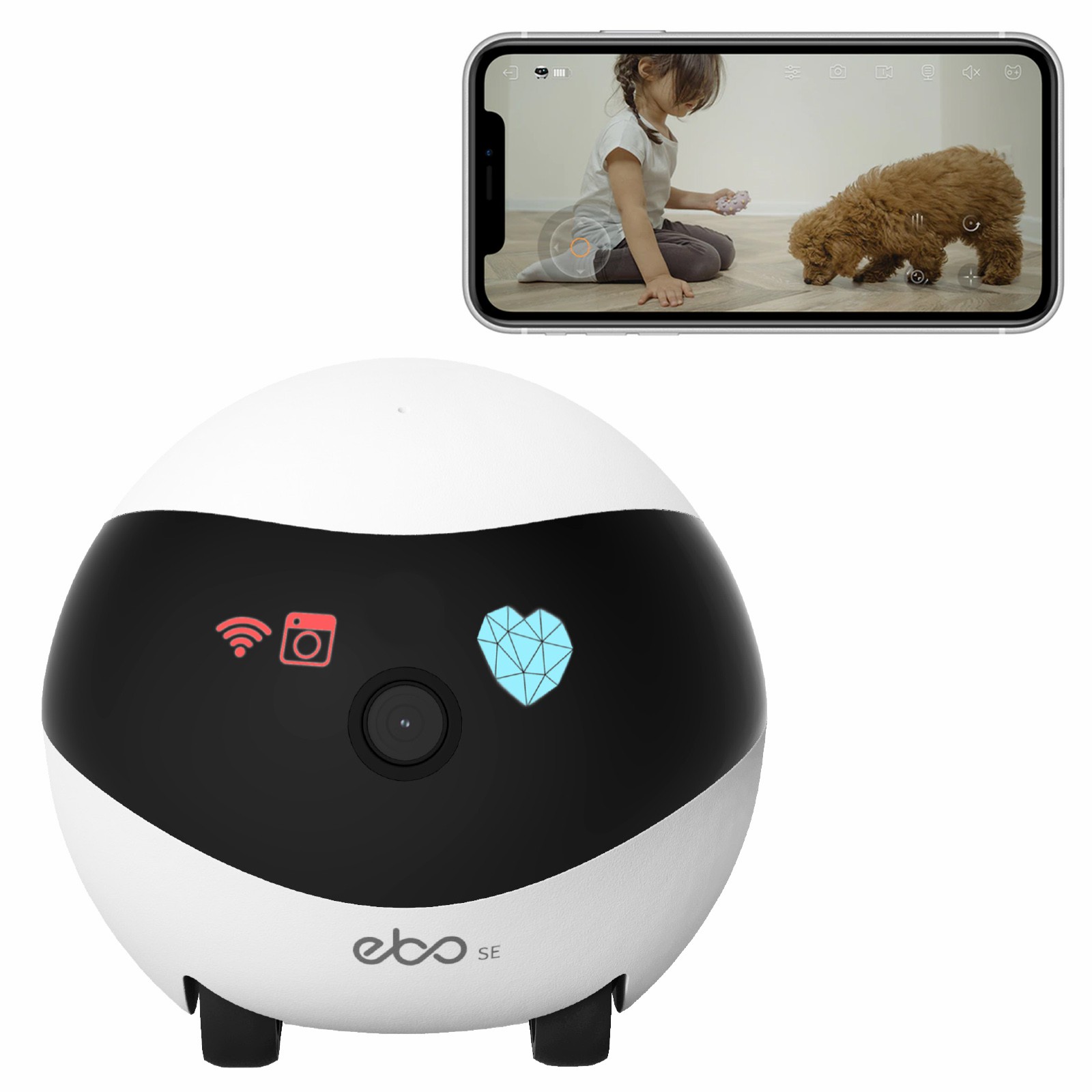 Home Security Robot - EBO SE رفيق الروبوت المنزلي الذكي