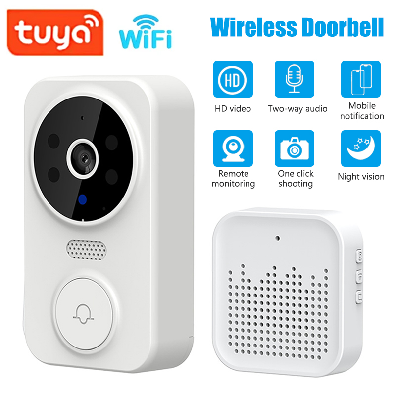 Home Security Diy - واي فاي الذكية جرس باب يتضمن