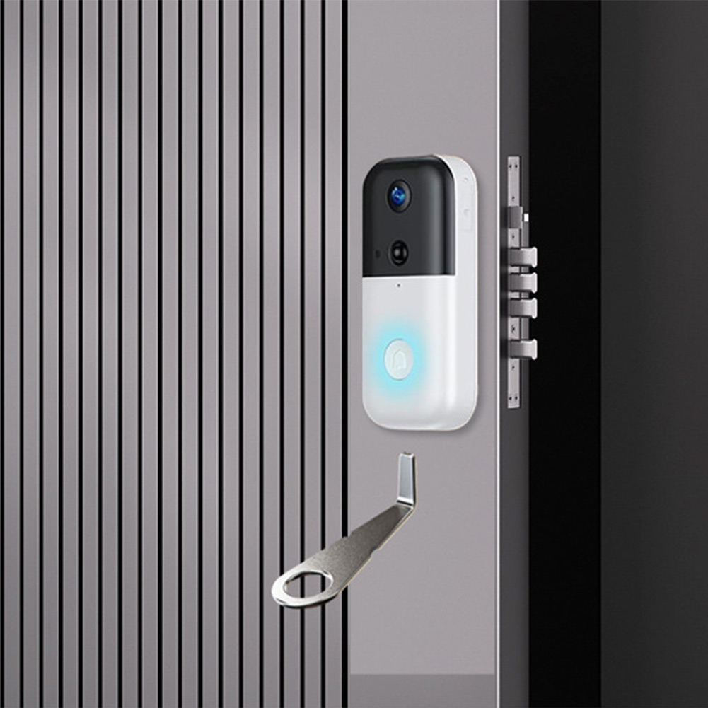 Home Security Diy - مفتاح فضي لجرس الباب بالفيديو لكاميرا