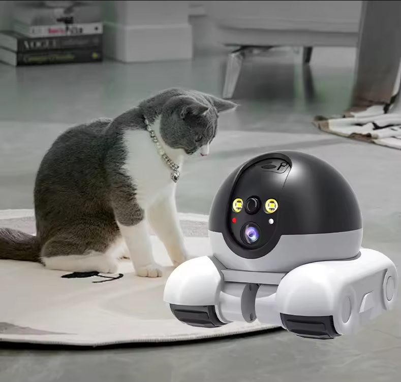 Home Security Robot - كاميرا روبوت لاسلكية بعدسة مزدوجة بدقة