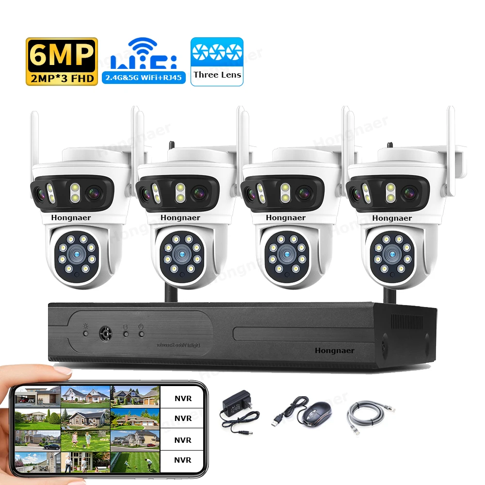 Home Security Wireless Camera - نظام كاميرات مراقبة منزلية لاسلكية Hongnaer