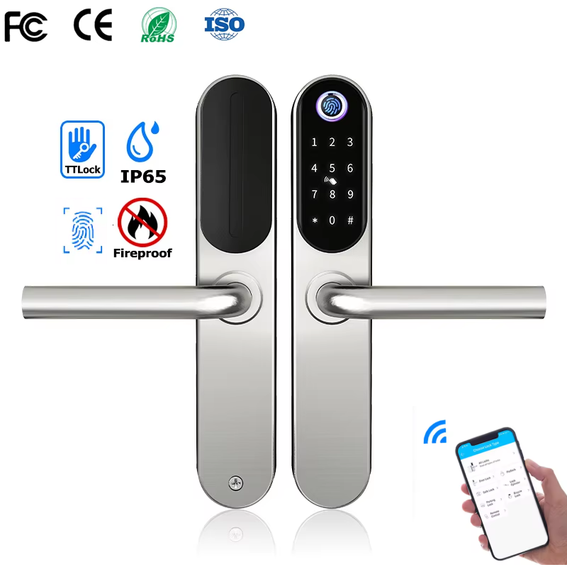 Home Security Group - 304 الفولاذ المقاوم للصدأ قفل ذكي