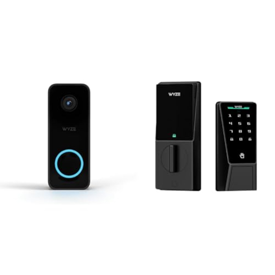 Home Security Bundle - مجموعة جرس باب ذكي مزود بكاميرا