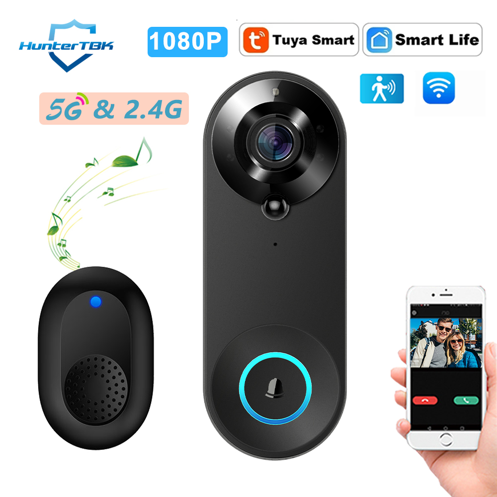 Home Security Diy - جرس باب ذكي بكاميرا لاسلكية 1080P