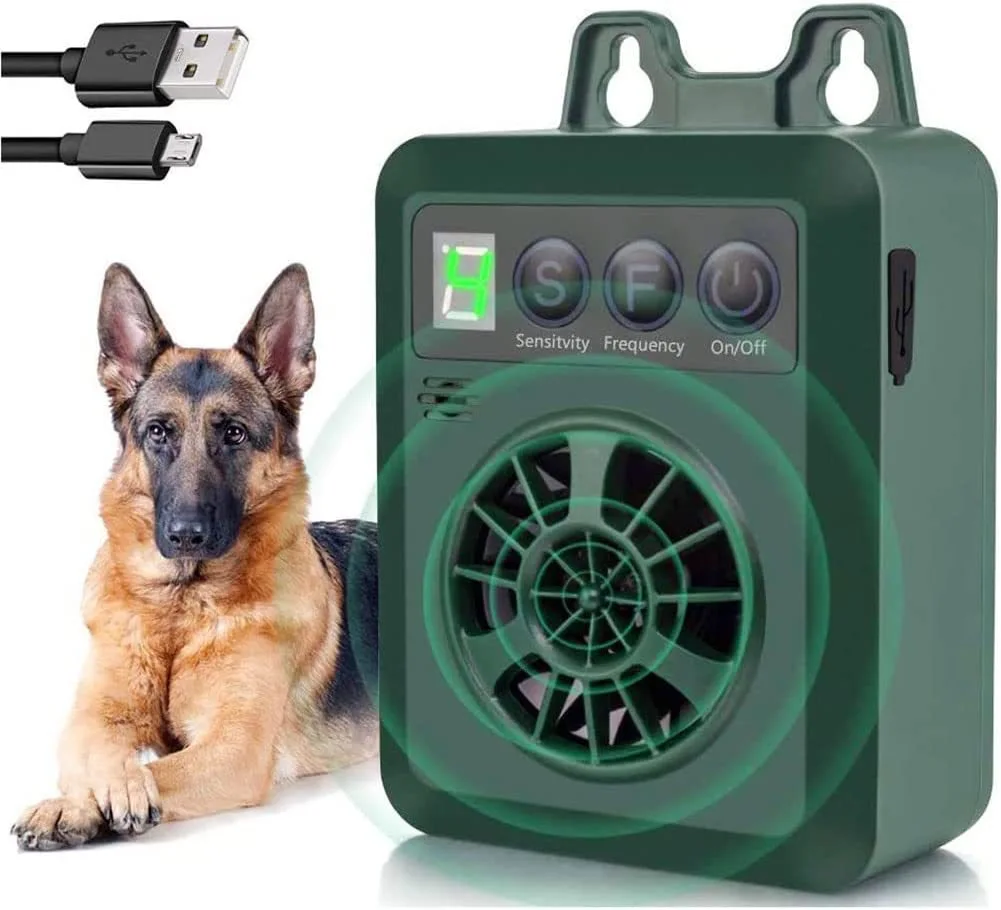 Barking Dog Alarm - أجهزة مكافحة نباح للكلاب، قابلة لإعادة
