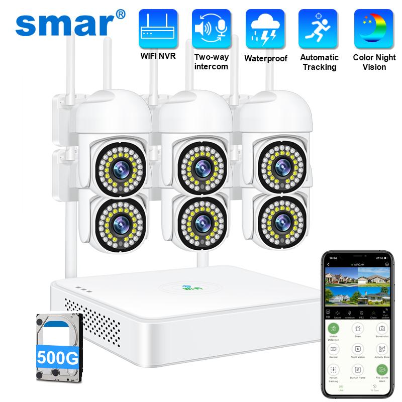 Home Security Wireless Camera - نظام كاميرا مراقبة لاسلكية سمارت بدقة