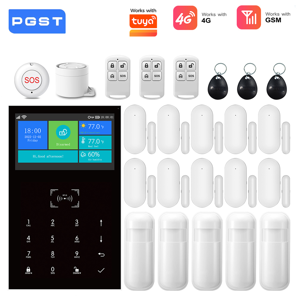 Home Security Diy - نظام إنذار 4G GSM واي فاي