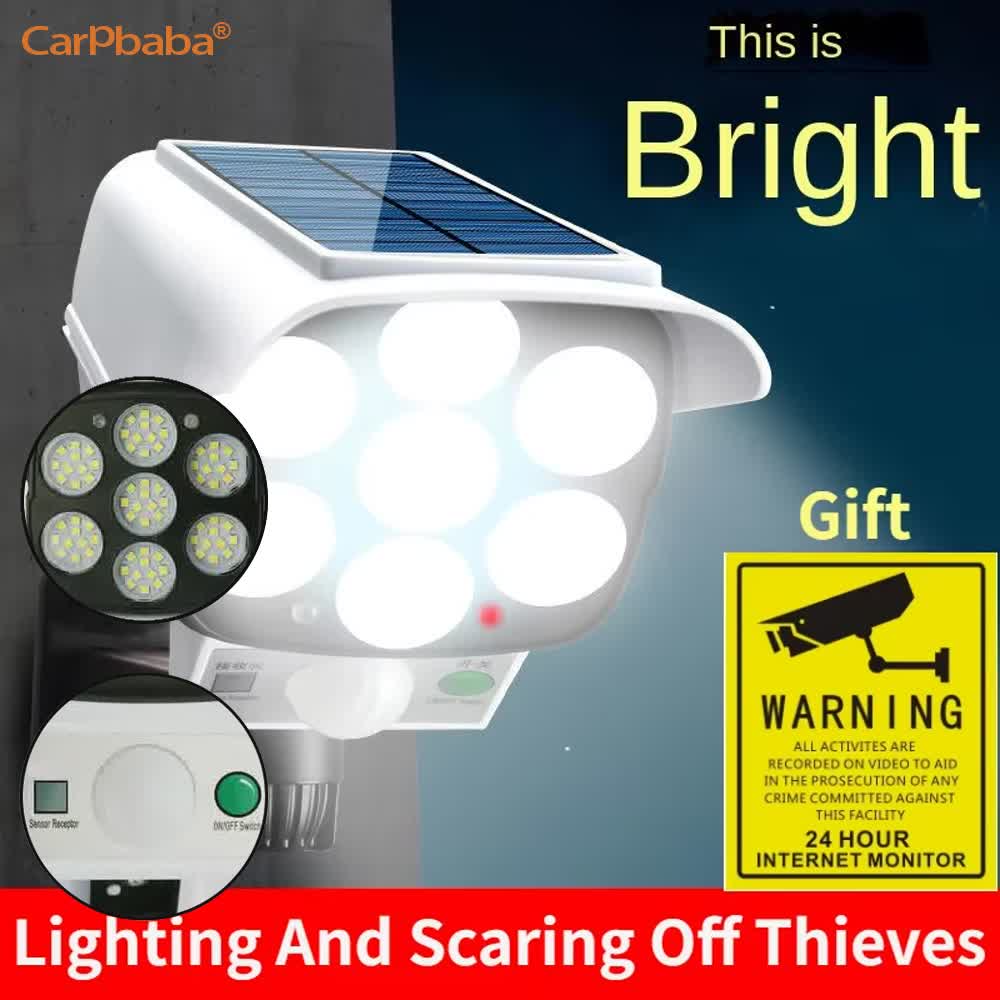 Home Security Wireless Camera - في الهواء الطلق ضوء الشمس محس