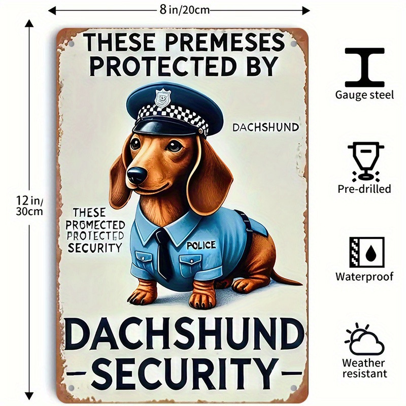لافتة أمان معدنية مضحكة على شك - مراجعة Home Security Yard Sign وسعره