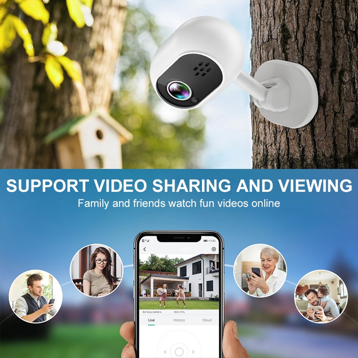 كاميرا واي فاي ذكية صغيرة A4 ب - مراجعة Home Security Indoor Cameras وسعره