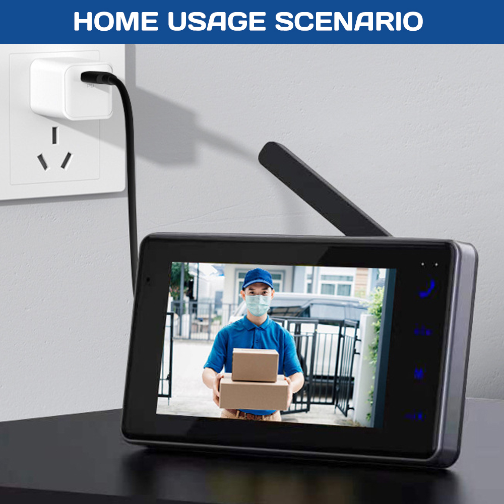 جرس باب ذكي لاسلكي بشاشة IPS ع - مراجعة Home Security Video Systems وسعره