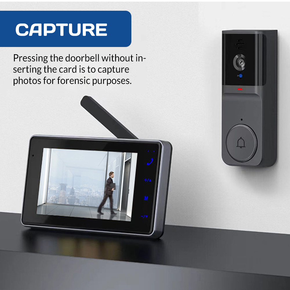 جرس باب ذكي لاسلكي بشاشة IPS ع - مراجعة Home Security Video Systems وسعره