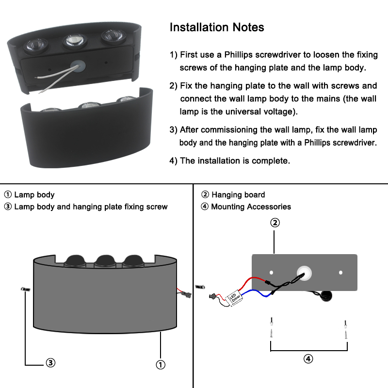 مصباح جداري LED بقوة 2 واط، 4  - مراجعة Home Security Yard Sign وسعره