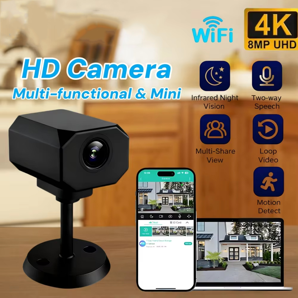 كاميرا أمان WiFi بدقة 4K للمنز - مراجعة Home Security Indoor Cameras وسعره