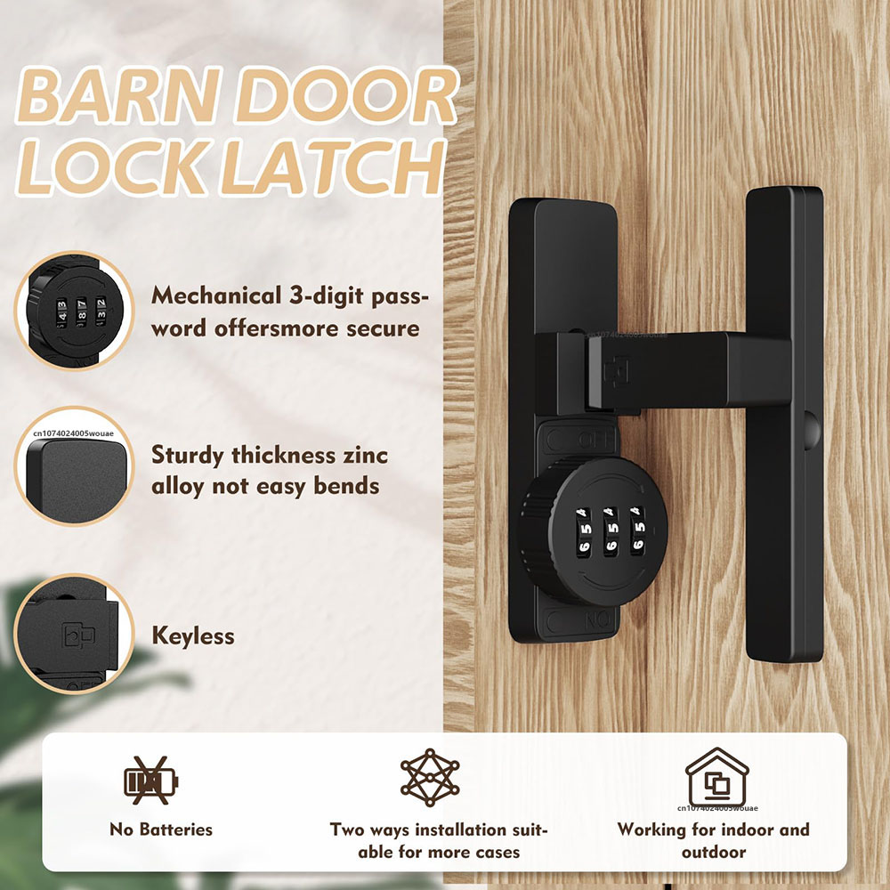 قفل باب الحظيرة الآمن مكون من  - مراجعة Home Security For Doors وسعره