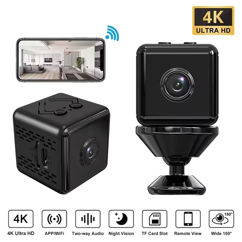 كاميرا واي فاي صغيرة 4K Full H - مراجعة Home Security Recorder وسعره