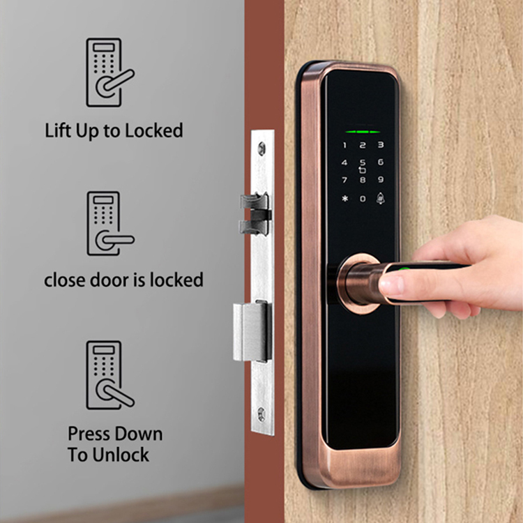 قفل باب ذكي رقمي للمنازل الخشب - مراجعة Home Security For Doors وسعره