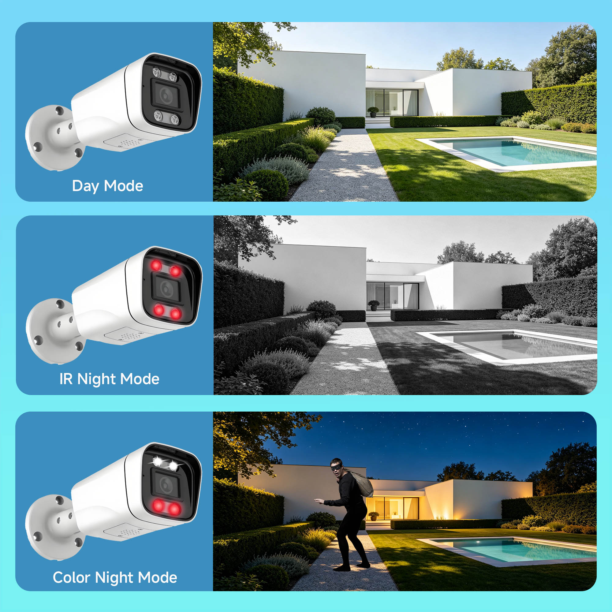 نظام أمان BFMore بدقة 8 ميجابك - مراجعة Home Security Video Systems وسعره