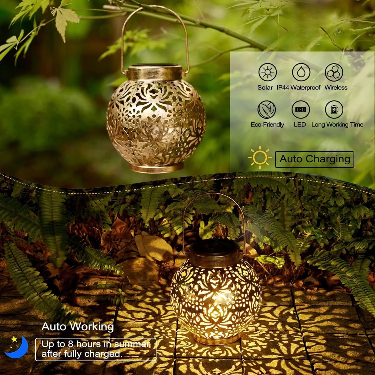 1-6 قطع من الفوانيس الشمسية ال - مراجعة Home Security Yard Sign وسعره