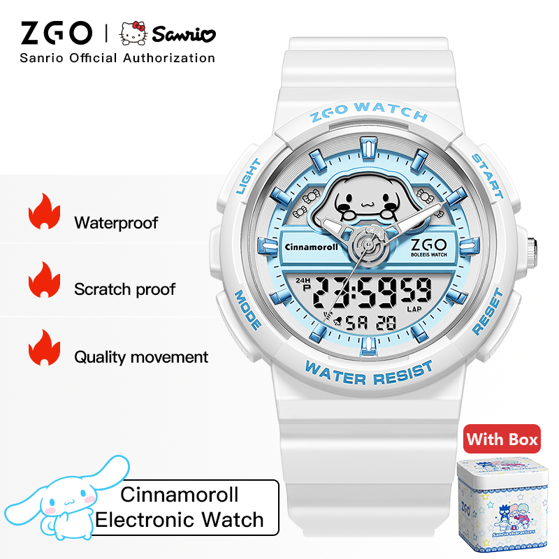 ZGO X Sanrio Cinnamoroll ساعة  - مراجعة Home Security Electronics وسعره