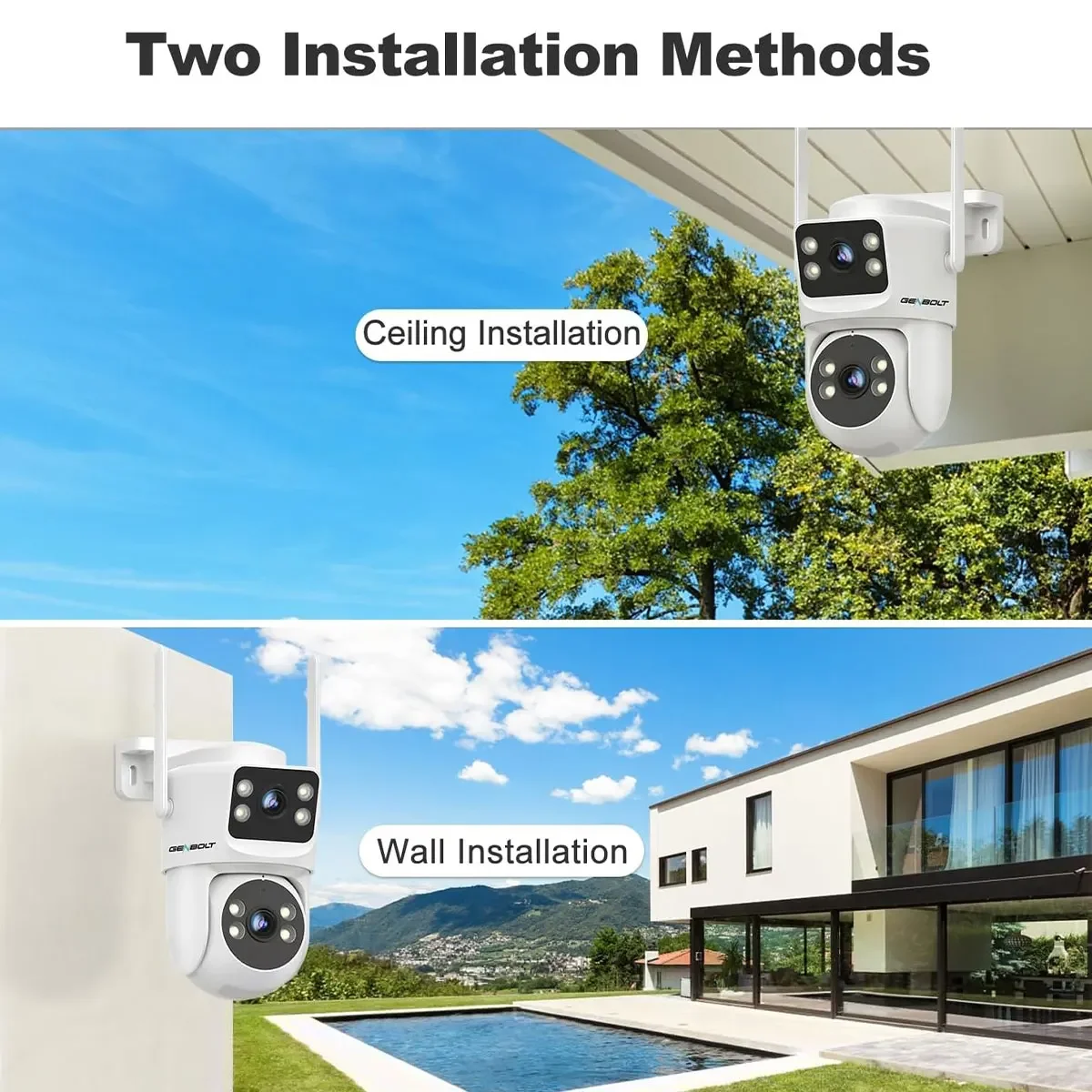 كاميرا أمان خارجية GENBOLT PTZ - مراجعة Home Security Video Systems وسعره