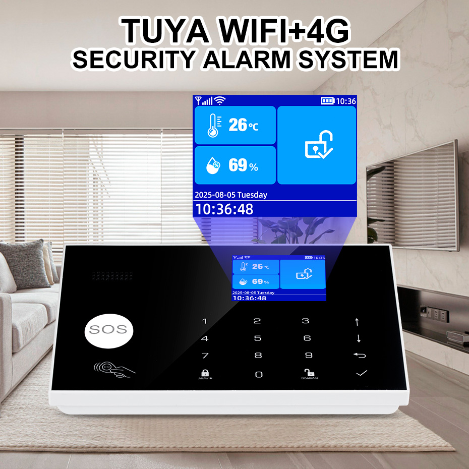 نظام إنذار KERUI 4G مع مناطق س - مراجعة Home Security Zones وسعره