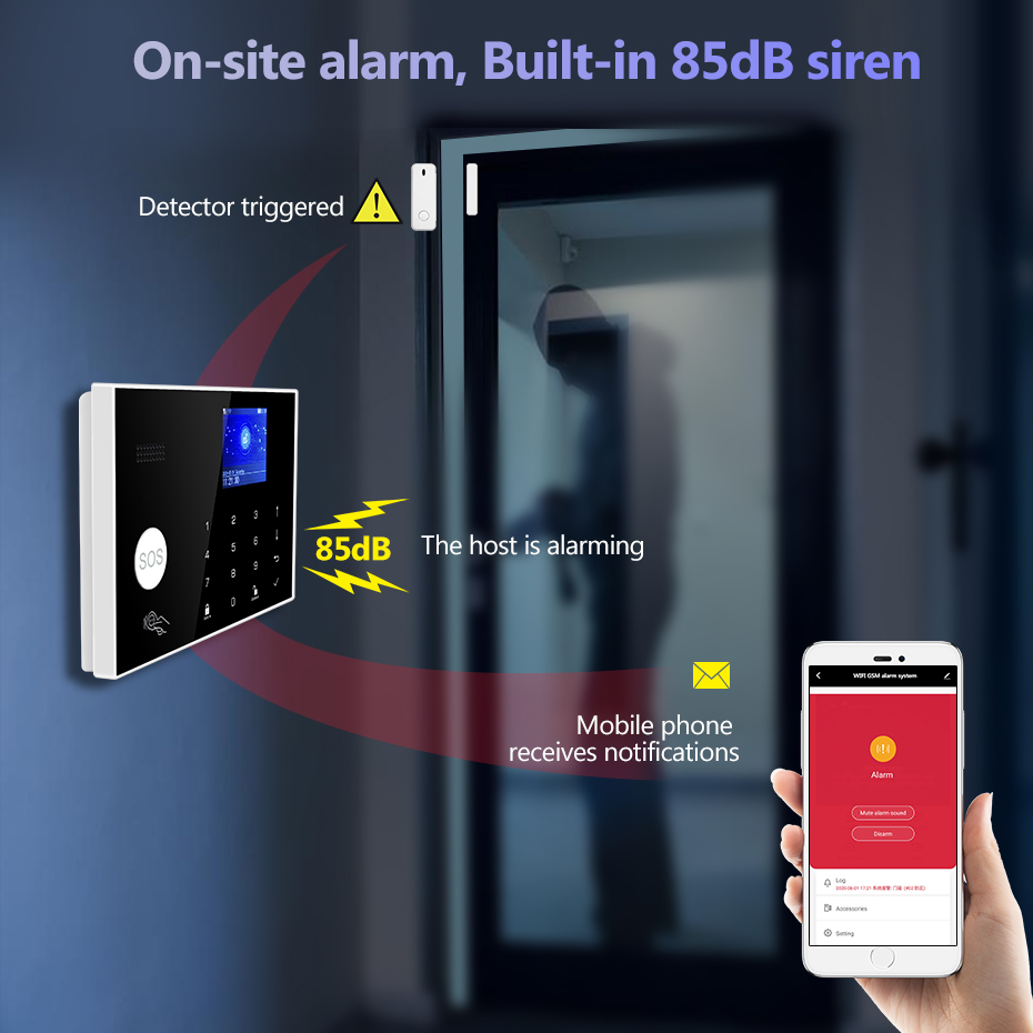 نظام إنذار KERUI 4G مع مناطق س - مراجعة Home Security Zones وسعره