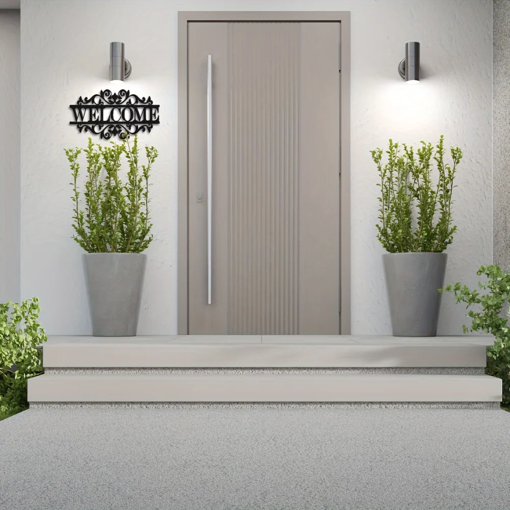 لافتة ترحيب معدنية بتصميم ريفي - مراجعة Home Security Yard Sign وسعره