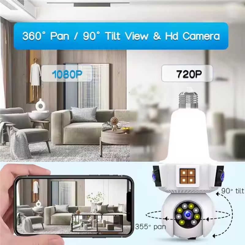 【A08I】كاميرا مراقبة منزلية لاس - مراجعة Home Security Wireless Camera وسعره