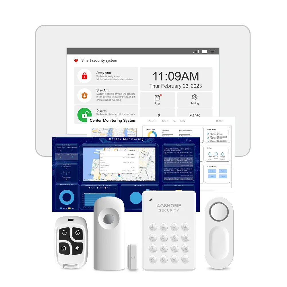 نظام أمان منزلي ذكي بشاشة لمس  - مراجعة Home Security Zones وسعره