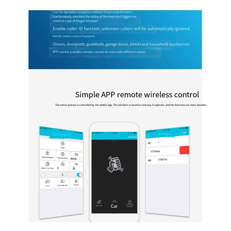 B04C-RTU5024 GSM فتحت الباب ال - مراجعة Home Security For Doors وسعره