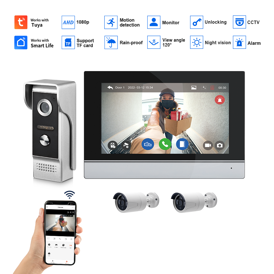 7 بوصة IPS شاشة 2MP تويا التحك - مراجعة Home Security Indoor Cameras وسعره