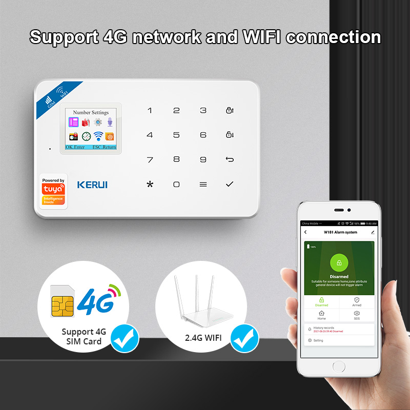 KERUI نظام إنذار أمان عدة W184 - مراجعة Home Security Diy وسعره