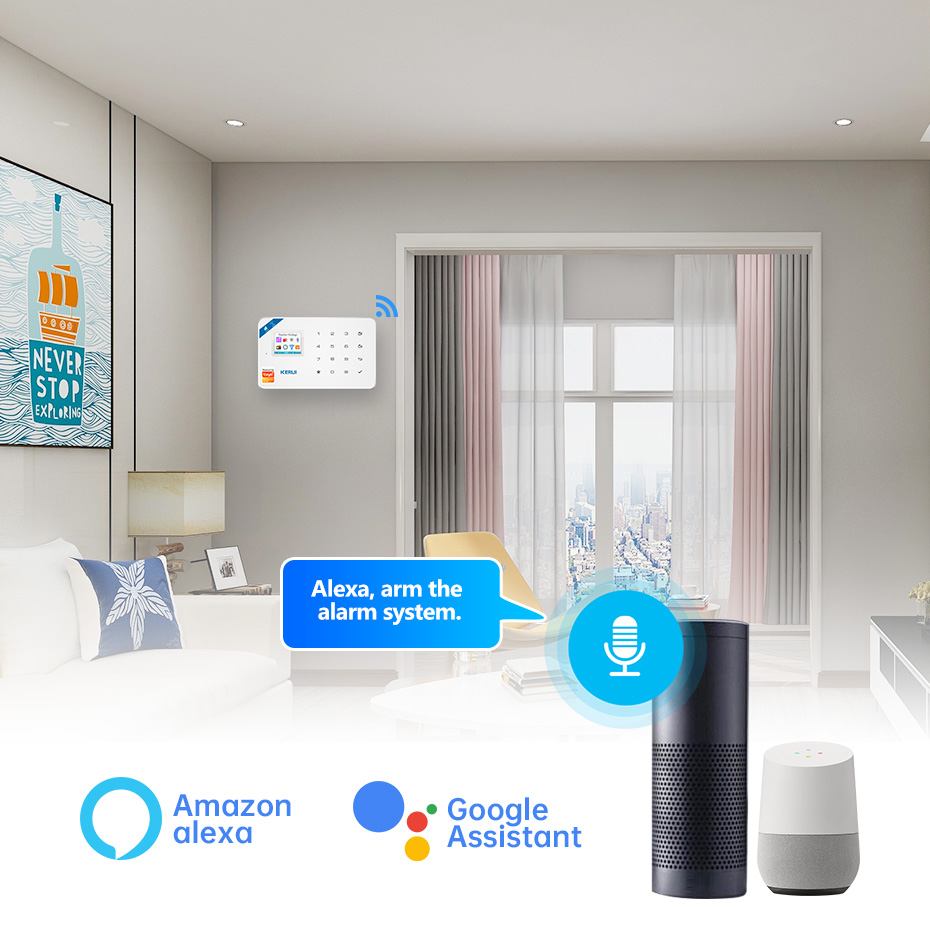KERUI نظام إنذار أمان عدة W184 - مراجعة Home Security Diy وسعره