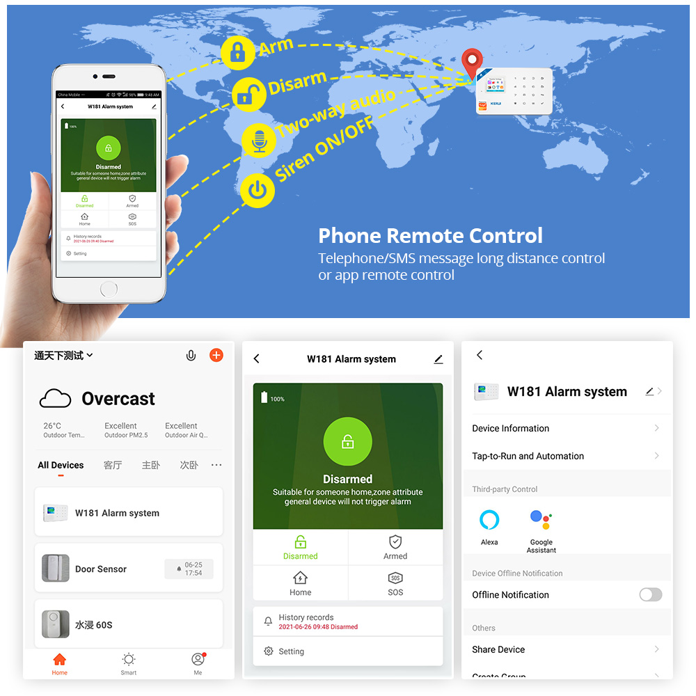 KERUI نظام إنذار أمان عدة W184 - مراجعة Home Security Diy وسعره