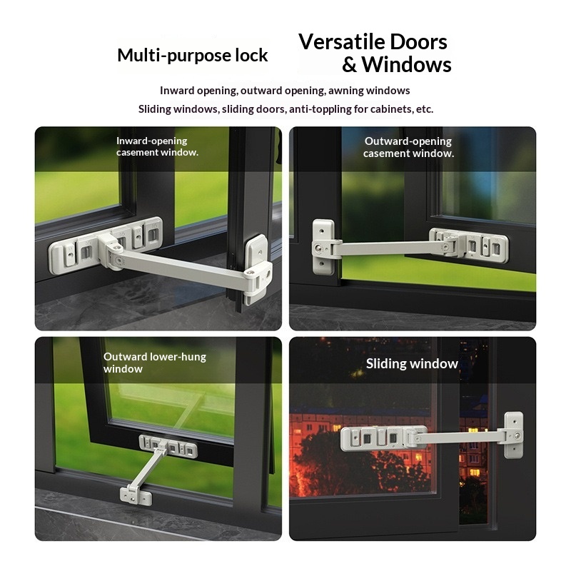 قفل أمان منزلي قابل للتعديل لل - مراجعة Home Security For Doors وسعره