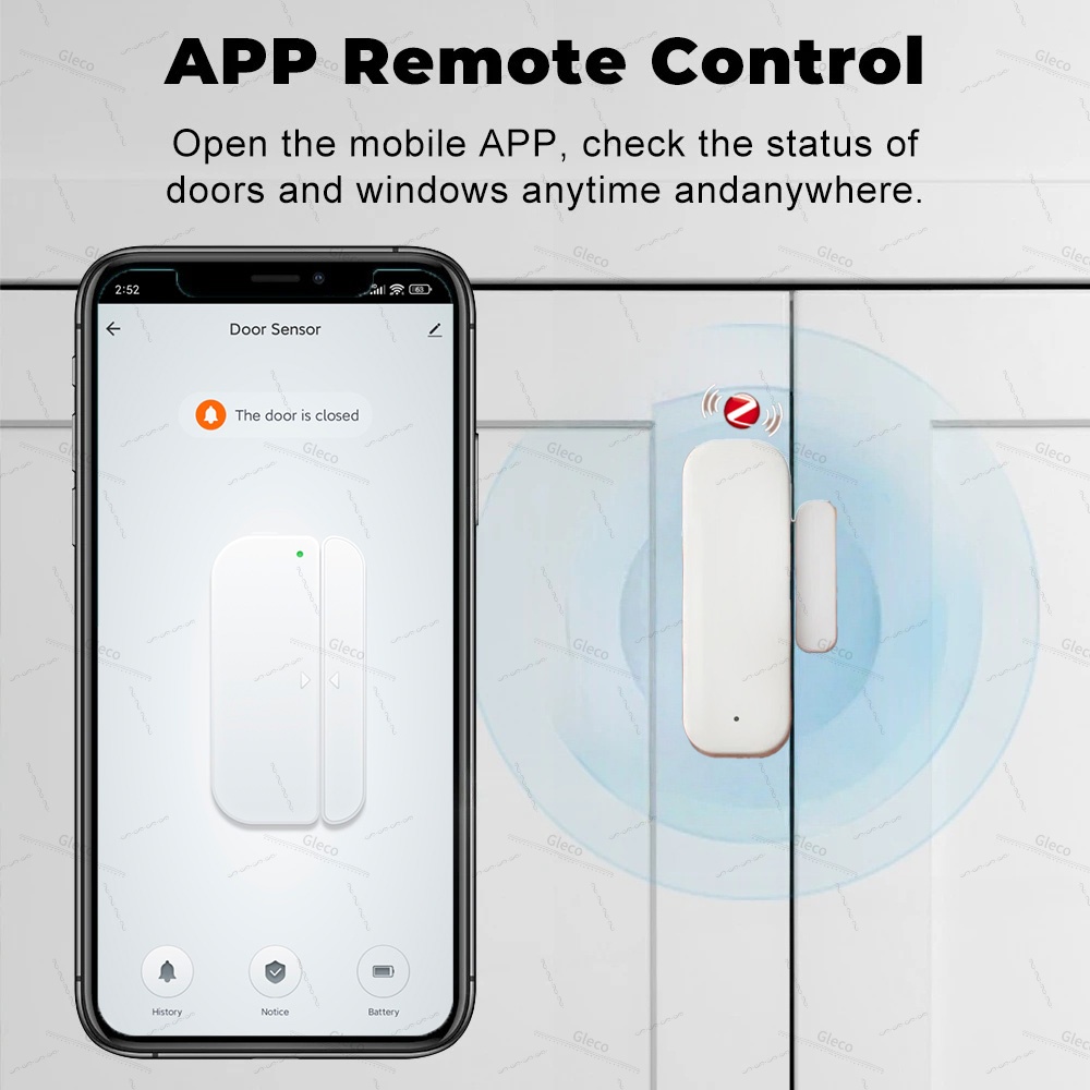 Tuya Zigbee مستشعر نافذة الباب - مراجعة Window Alarm Sensor وسعره