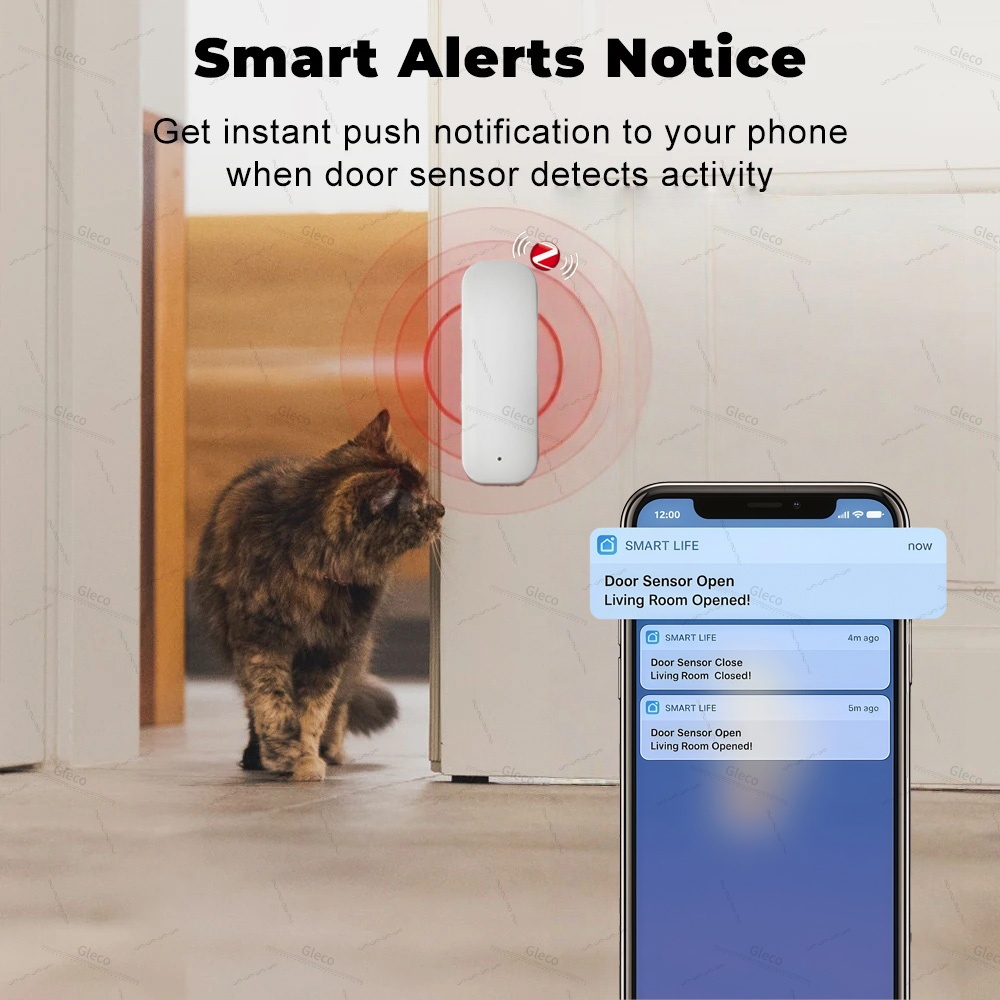 Tuya Zigbee مستشعر نافذة الباب - مراجعة Window Alarm Sensor وسعره