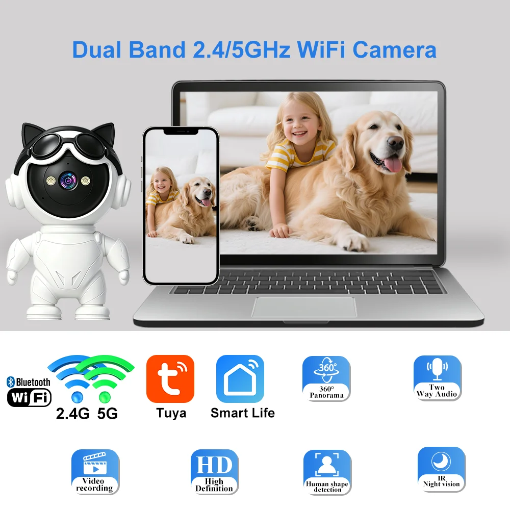 كاميرا IP لاسلكية ذكية من Tuya - مراجعة Home Security Robot وسعره