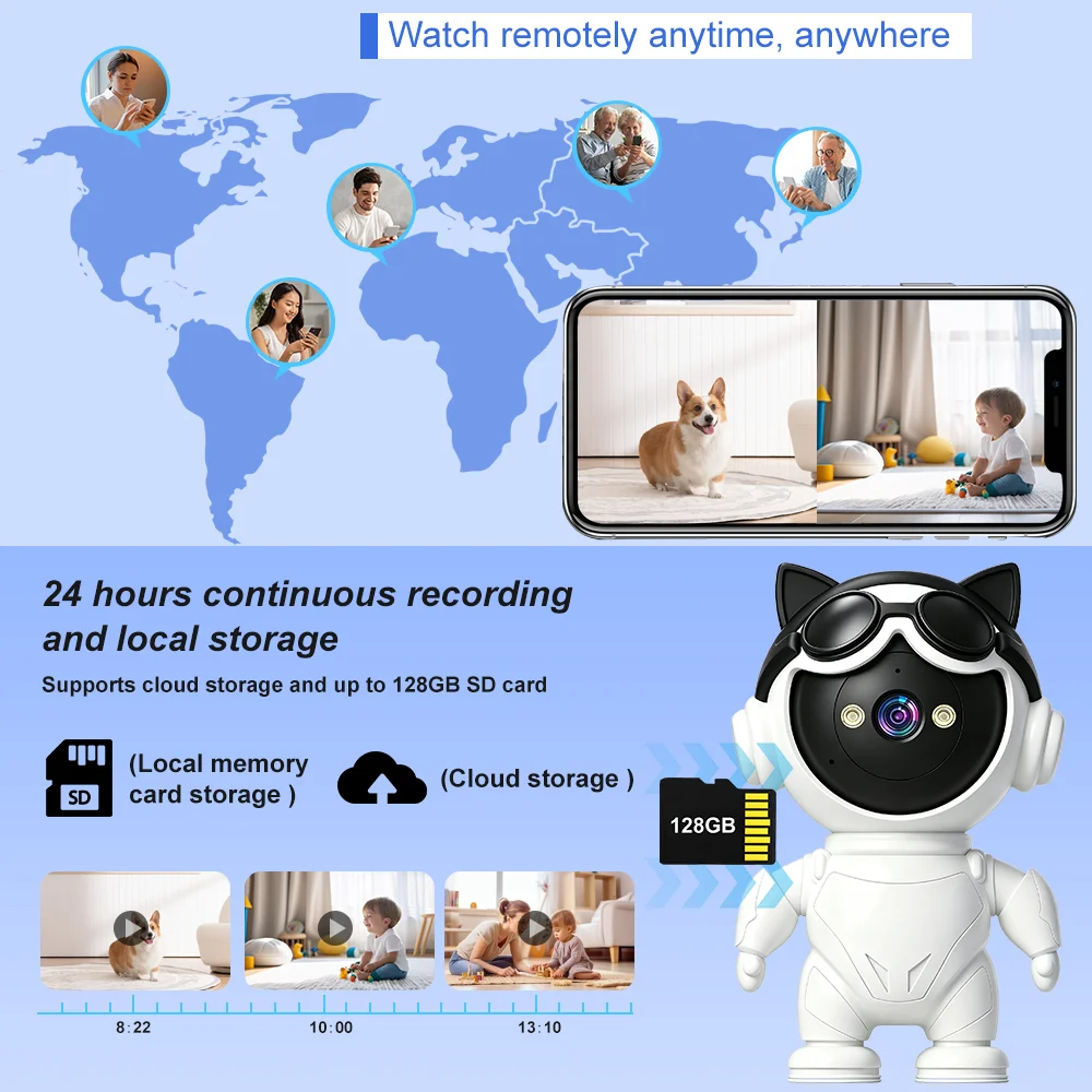كاميرا IP لاسلكية ذكية من Tuya - مراجعة Home Security Robot وسعره